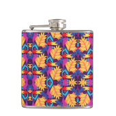 Colourful genetic pattern heupfles (Voorkant)