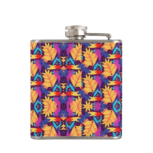 Colourful genetic pattern heupfles (Achterkant)