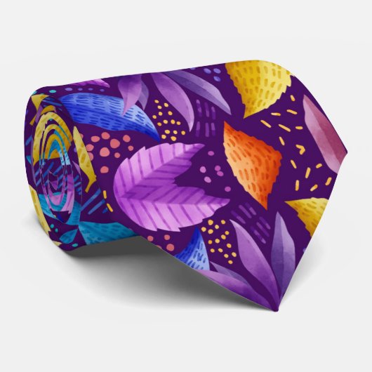 Colourful genetic pattern stropdas (Opgerold)