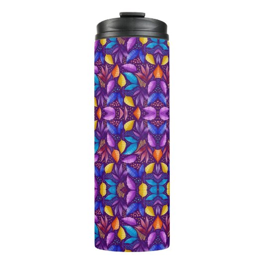 Colourful genetic pattern thermosbeker (Voorkant)