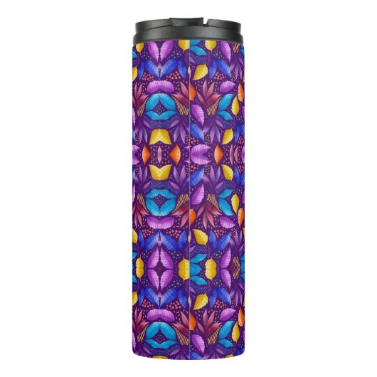 Colourful genetic pattern thermosbeker (Achterkant)