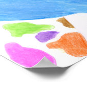 Colourful giraffe poster (Hoek)