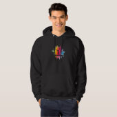 Colourful gymnastics gymnastics gymnastics motif f hoodie (Voorkant volledig)