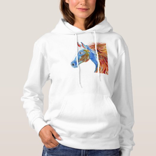 Colourful Horse Hoodie (Voorkant)