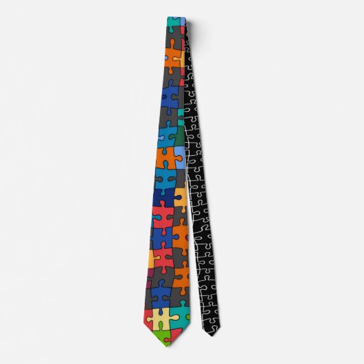 Colourful Jigsaw Puzzle Stropdas (Voorkant)