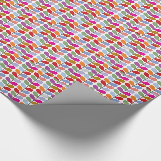 Colourful Leaf Pattern Cadeaupapier (Hoek)