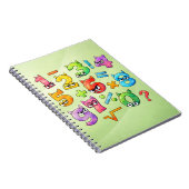 Colourful Maths Numbers Notebook for Primary Schoo Notitieboek (Rechterzijde)