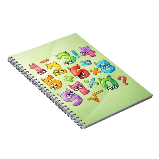 Colourful Maths Numbers Notebook for Primary Schoo Notitieboek (Rechterzijde)