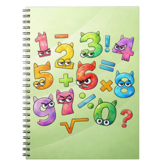 Colourful Maths Numbers Notebook for Primary Schoo Notitieboek