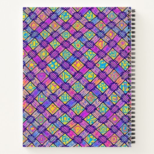 colourful notebook notitieboek (Achterkant)