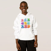 Colourful Numbers Maths Hoodie for Kids (Voorkant volledig)