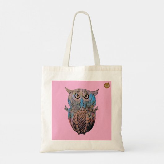 Colourful Owl Tote Bag (Achterkant)