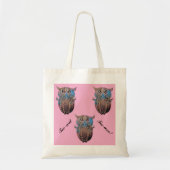Colourful Owl Tote Bag (Voorkant)