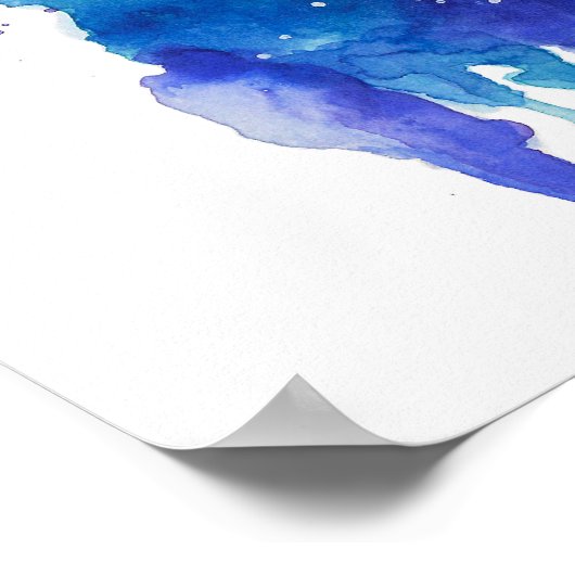 Colourful Panda Watercolor Artwork Poster (Hoek)