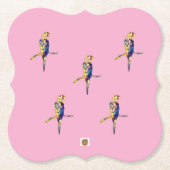 Colourful Parrot Coaster Kartonnen Onderzetters (Voorkant)