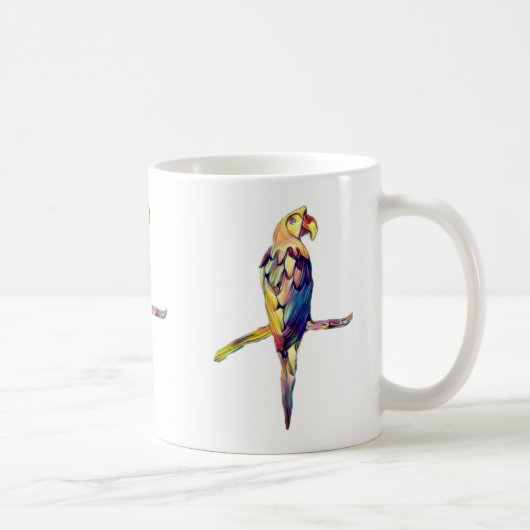 Colourful Parrot Mug Koffiemok (Rechts)