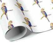 Colourful Parrot Wrapping Paper Cadeaupapier (Rol Hoek)