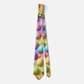Colourful pastel Easter egg pattern festive neckti Stropdas (Voorkant)
