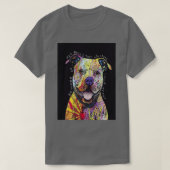 Colourful Pit Bulls pitbull lover  T-shirt (Design voorkant)