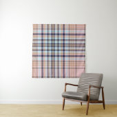 Colourful Plaid textured seamless patternabstract, Wandkleed (In Situ (horizontaal))