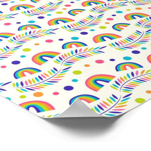 colourful poster design features a vibrant rainbow (Hoek)