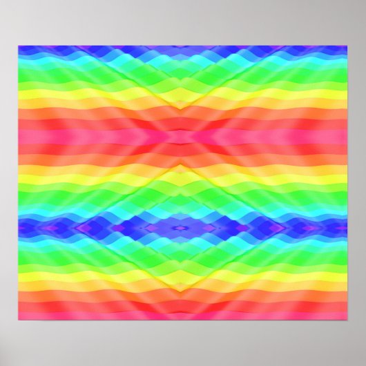 colourful poster design features a vibrant rainbow (Voorkant)