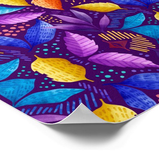 colourful poster design features a vibrant rainbow (Hoek)