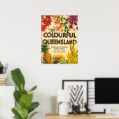 Colourful Queensland, Australia Poster (Thuiskantoor)