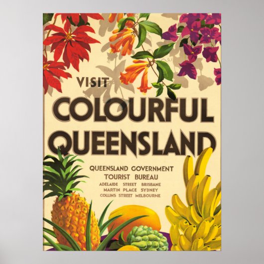 Colourful Queensland, Australia Poster (Voorkant)