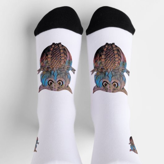 Colourful Quirky Owl Socks Sokken (Top)