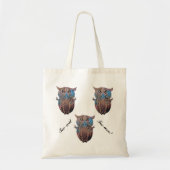 Colourful Quirky Owl Tote Bag (Voorkant)