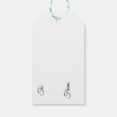 Colourful Reindeer Cadeaulabel (Achterkant)