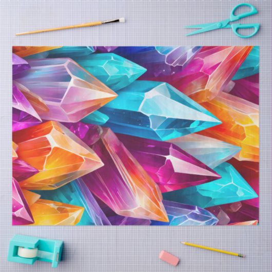 Colourful Rock Crystal Art Tissue Paper Tissuepapier (Craft)