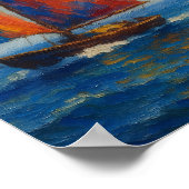 Colourful Sailing yachts Poster (Hoek)