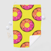 Colourful Seamless Donut Pattern, Colourful Candy Golfhanddoek (Insitu)