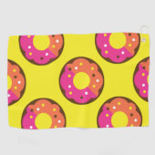 Colourful Seamless Donut Pattern, Colourful Candy Golfhanddoek (Horizontaal)