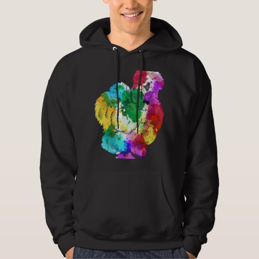 Colourful Silk Chicken Fan Animal Hoodie (Voorkant)
