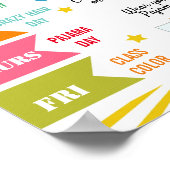 colourful  Spirit week school flyer poster (Hoek)