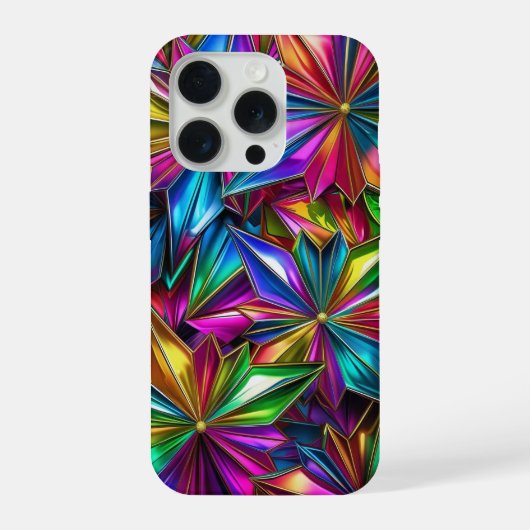 Colourful starbursts Phone Case iPhone Hoesje (Achterkant)