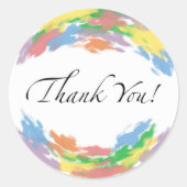 Colourful Thank You Sticker (Voorkant)