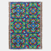 Colourful Throw  Deken (Voorkant Verticaal)