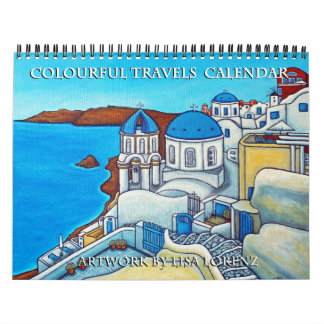 Colourful Travels 2-Page Calendar by Lisa Lorenz Kalender