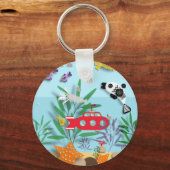 Colourful Underwater Scene  Sleutelhanger (Achterkant)