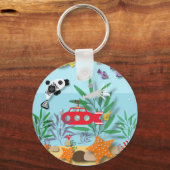 Colourful Underwater Scene  Sleutelhanger (Voorkant)