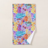 Colourful Underwater World Bad Handdoek (Handdoek)