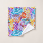 Colourful Underwater World Bad Handdoek (Wasdoekje)
