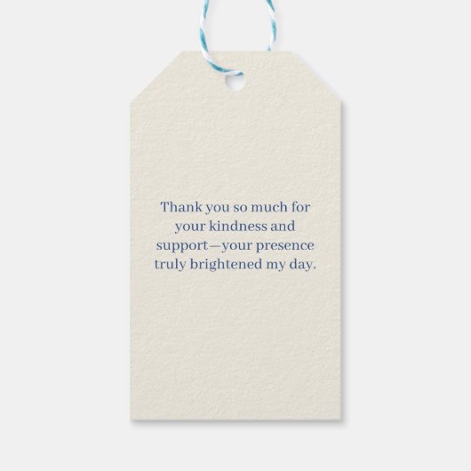 Colourful Watercolor Pastel Floral Cadeaulabel (Achterkant)