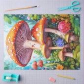 Colourful Wild MushroomsTissue Paper Tissuepapier (Craft)