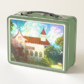Colourful Wonderful Lunchbox with digital art (Achterkant)