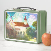 Colourful Wonderful Lunchbox with digital art (In situ)
